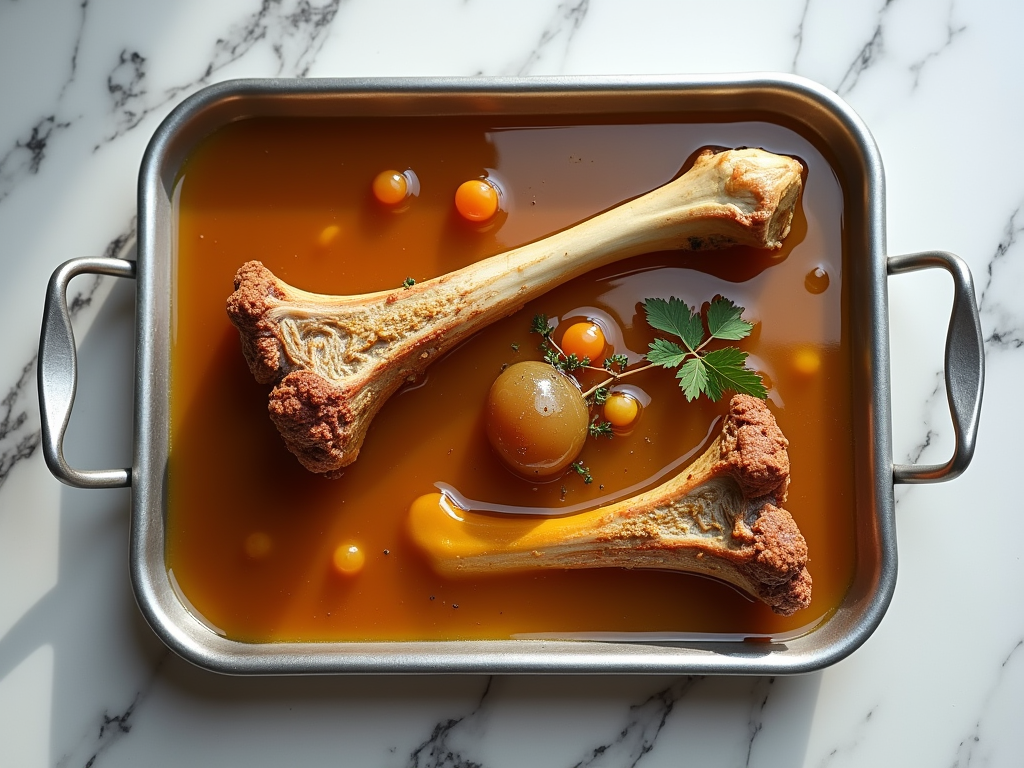 Bowl of clear bone broth